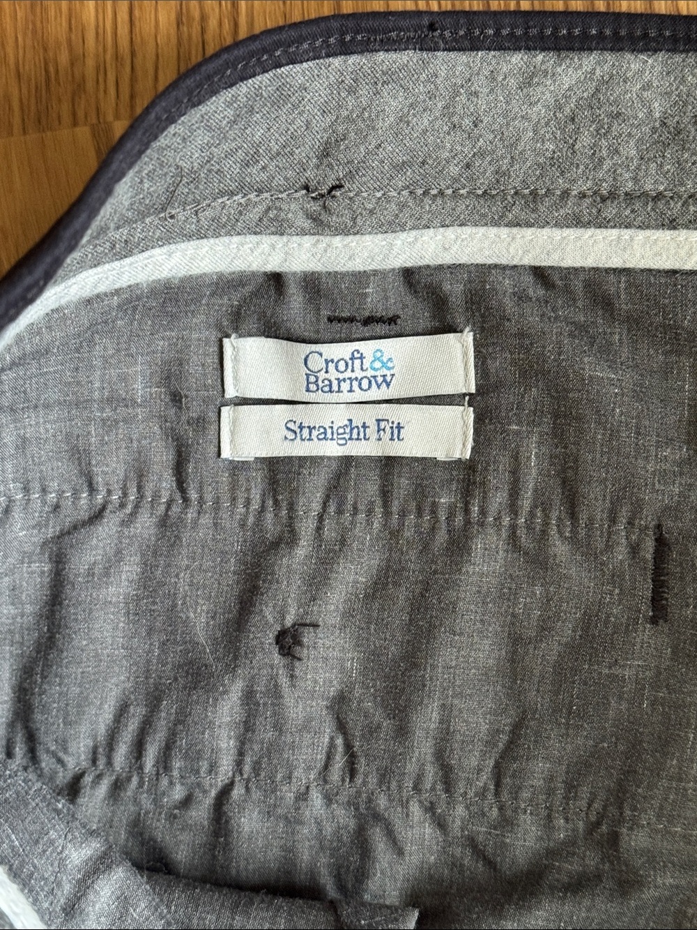 croft & barrow Black Straight-Leg Chinos 42x32 - Picture 2 of 6